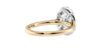 Oval Halo Classic Diamond Band Engagement Ring