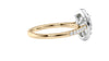 Oval Halo Classic Diamond Band Engagement Ring