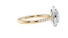 Oval Halo Classic Diamond Band Engagement Ring