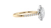 Oval Halo Classic Diamond Band Engagement Ring