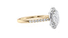 Oval Halo Classic Diamond Band Engagement Ring