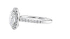 Oval Halo Classic Diamond Band Engagement Ring