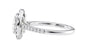 Oval Halo Classic Diamond Band Engagement Ring