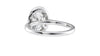 Oval Halo Classic Diamond Band Engagement Ring