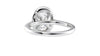 Oval Halo Classic Diamond Band Engagement Ring