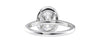 Oval Halo Classic Diamond Band Engagement Ring