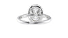 Oval Halo Classic Diamond Band Engagement Ring