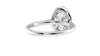 Oval Halo Classic Diamond Band Engagement Ring