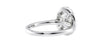 Oval Halo Classic Diamond Band Engagement Ring