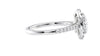 Oval Halo Classic Diamond Band Engagement Ring