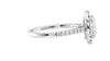 Oval Halo Classic Diamond Band Engagement Ring