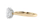 Oval Solitaire Hidden Halo Diamond Engagement Ring