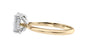Oval Solitaire Hidden Halo Diamond Engagement Ring