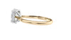 Oval Solitaire Hidden Halo Diamond Engagement Ring