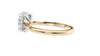 Oval Solitaire Hidden Halo Diamond Engagement Ring