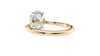Oval Solitaire Hidden Halo Diamond Engagement Ring