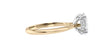 Oval Solitaire Hidden Halo Diamond Engagement Ring