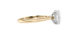 Oval Solitaire Hidden Halo Diamond Engagement Ring