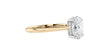 Oval Solitaire Hidden Halo Diamond Engagement Ring