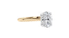Oval Solitaire Hidden Halo Diamond Engagement Ring
