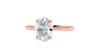 Oval Solitaire Hidden Halo Diamond Engagement Ring