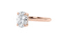 Oval Solitaire Hidden Halo Diamond Engagement Ring