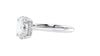 Oval Solitaire Hidden Halo Diamond Engagement Ring
