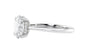 Oval Solitaire Hidden Halo Diamond Engagement Ring