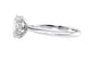Oval Solitaire Hidden Halo Diamond Engagement Ring
