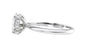 Oval Solitaire Hidden Halo Diamond Engagement Ring