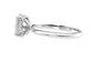 Oval Solitaire Hidden Halo Diamond Engagement Ring