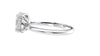 Oval Solitaire Hidden Halo Diamond Engagement Ring
