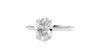 Oval Solitaire Hidden Halo Diamond Engagement Ring