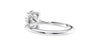 Oval Solitaire Hidden Halo Diamond Engagement Ring