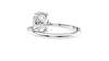 Oval Solitaire Hidden Halo Diamond Engagement Ring