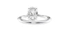 Oval Solitaire Hidden Halo Diamond Engagement Ring