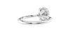 Oval Solitaire Hidden Halo Diamond Engagement Ring