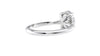 Oval Solitaire Hidden Halo Diamond Engagement Ring