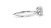 Oval Solitaire Hidden Halo Diamond Engagement Ring