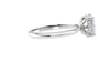 Oval Solitaire Hidden Halo Diamond Engagement Ring