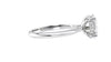 Oval Solitaire Hidden Halo Diamond Engagement Ring