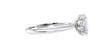 Oval Solitaire Hidden Halo Diamond Engagement Ring
