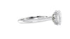 Oval Solitaire Hidden Halo Diamond Engagement Ring