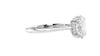 Oval Solitaire Hidden Halo Diamond Engagement Ring