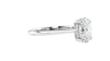 Oval Solitaire Hidden Halo Diamond Engagement Ring