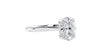 Oval Solitaire Hidden Halo Diamond Engagement Ring