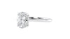 Oval Solitaire Hidden Halo Diamond Engagement Ring