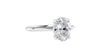 Oval Solitaire Hidden Halo Diamond Engagement Ring