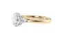 Oval & Pear Cut Trilogy Diamond Engagement Ring
