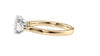 Oval & Pear Cut Trilogy Diamond Engagement Ring